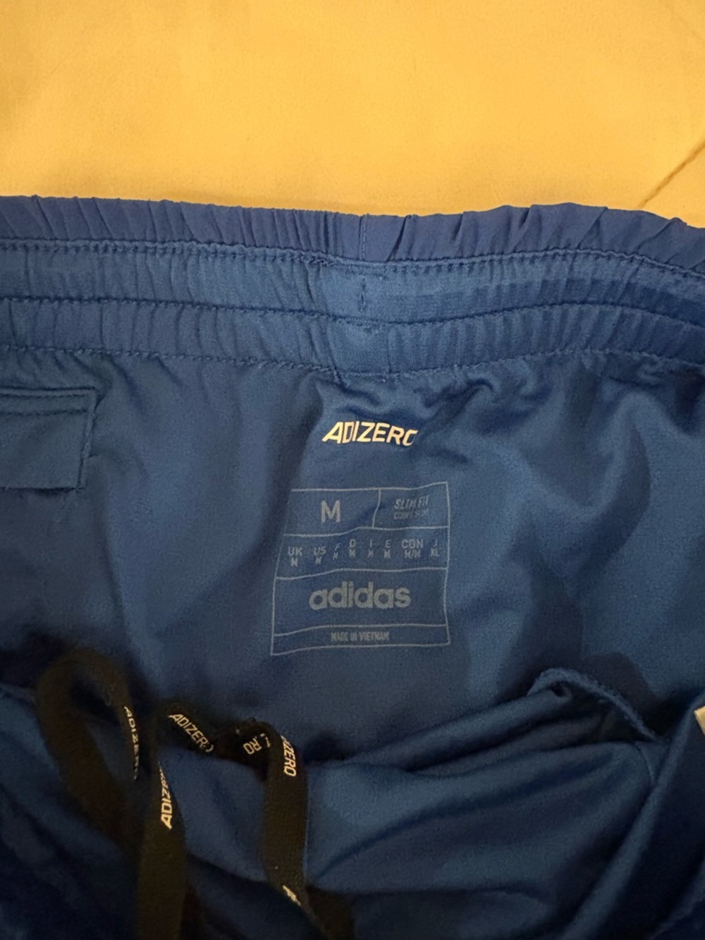Adidas Men's Blue Split Racing Shorts 3” - Picture 2 of 4